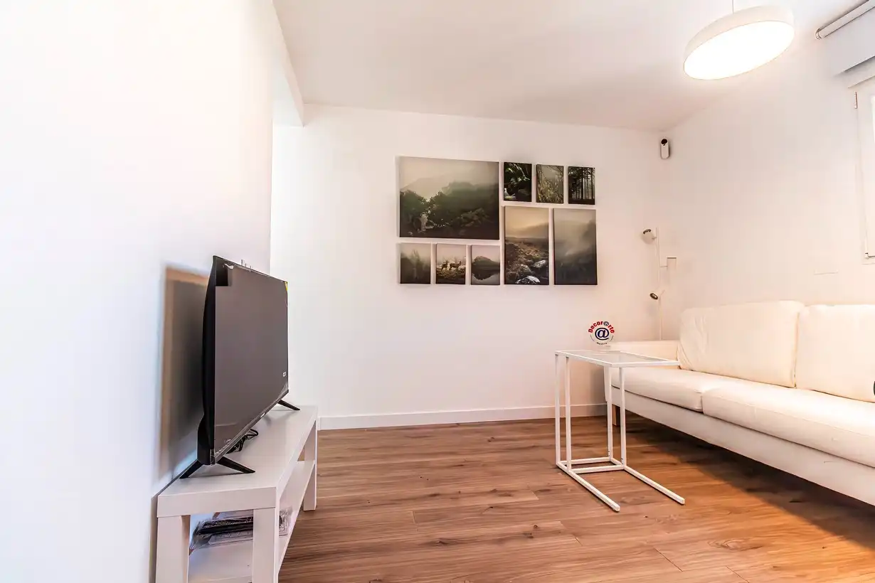 Living room of Flat for sale in Madrid  with Air Conditioner, Heating and Furnished
