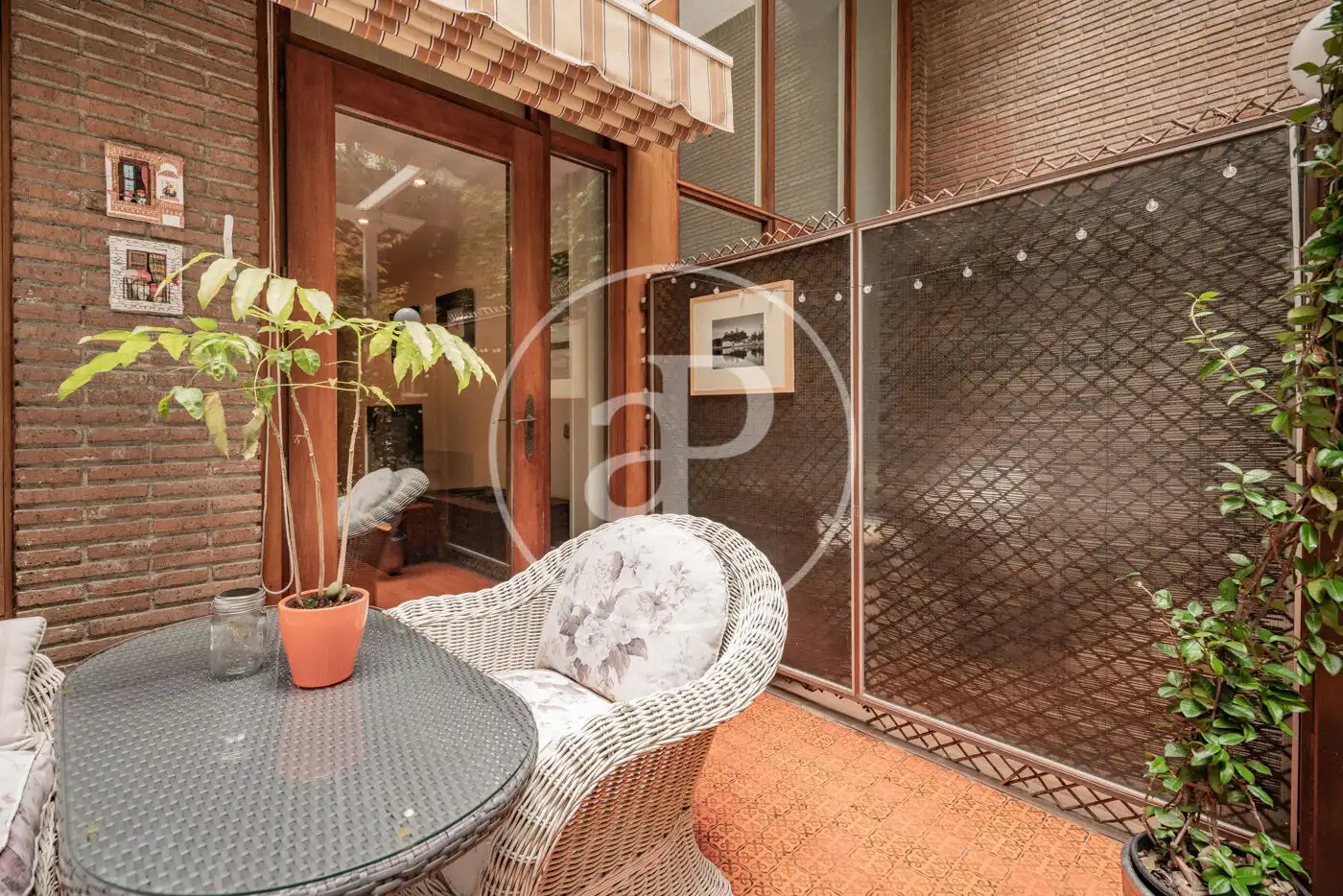 Terrasse von Maisonette zur Miete in Madrid mit Klimaanlage, Heizung und Privatgarten