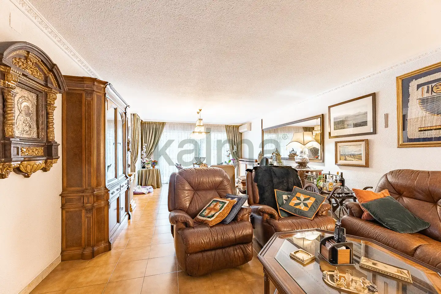 Living room of Detached homes for sale in Terrassa  with Air Conditioner, Heating and Private garden