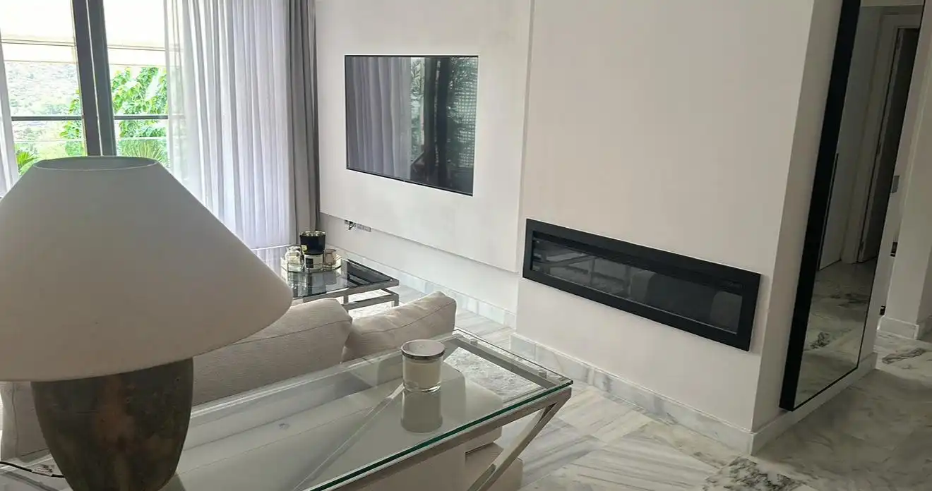 Sala de estar de Apartamento en venta en Benahavís con Aire acondicionado, Calefacción y Terraza