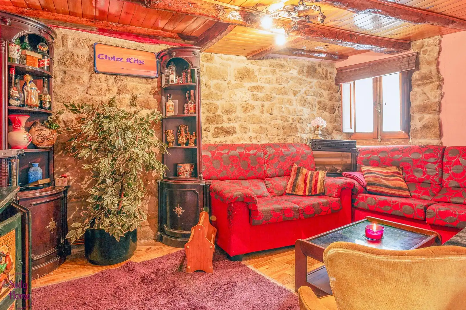 Living room of Houses for sale in Castiliscar  with Furnished
