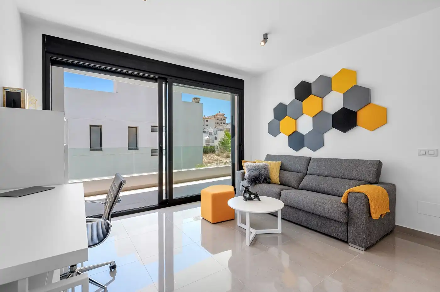 Sala de estar de Casa o chalet en venta en Guardamar del Segura con Calefacción, Jardín privado y Terraza