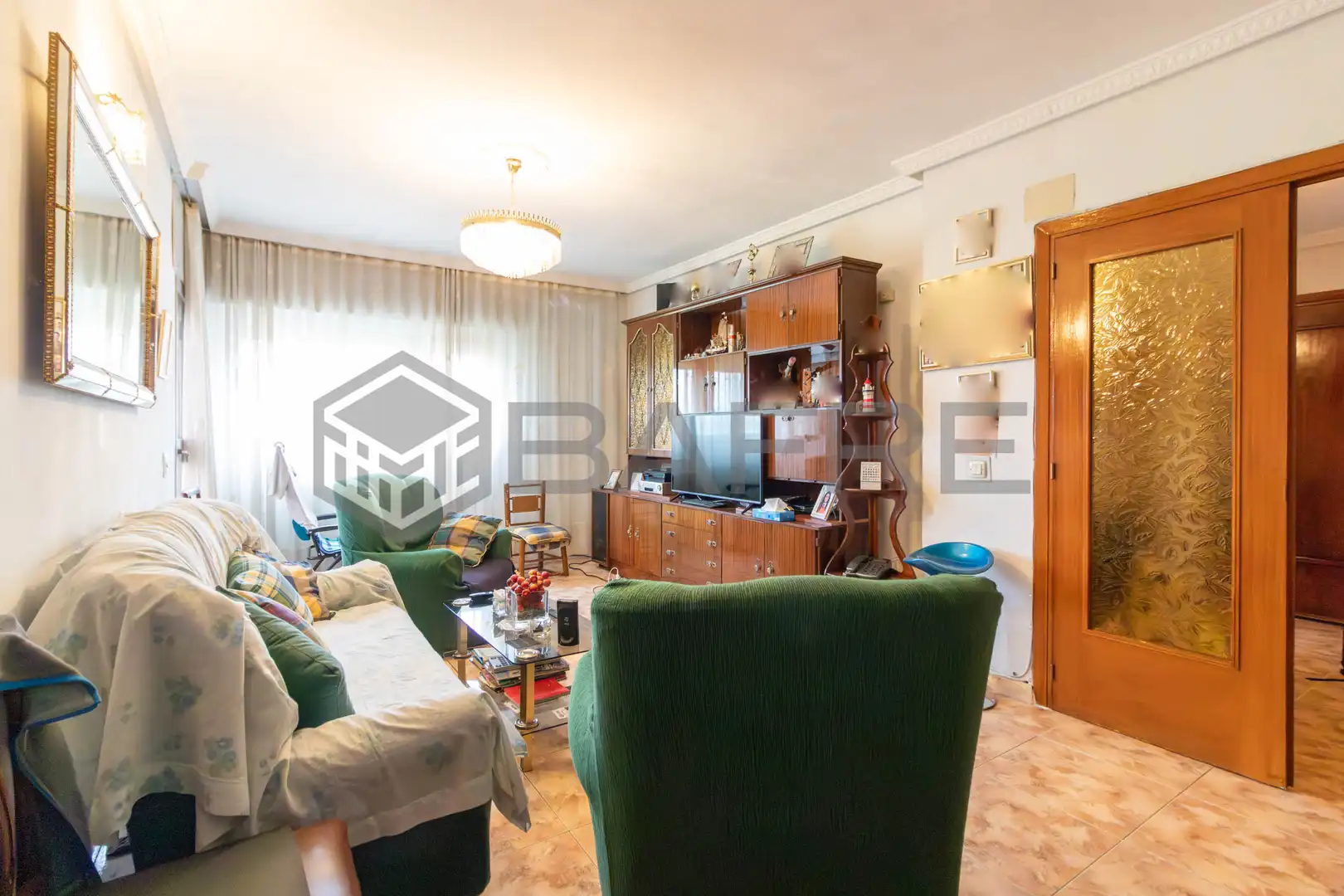 Sala de estar de Piso en venta en  Madrid Capital con Calefacción y Terraza
