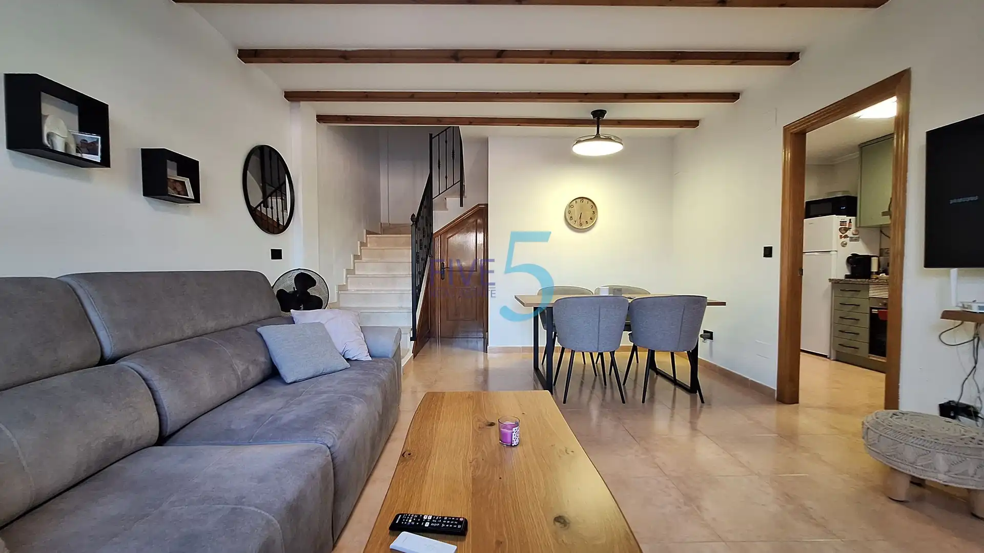 Wohnzimmer von Maisonette zum Verkauf in Santa Pola mit Terrasse, Abstellraum und Schwimmbad