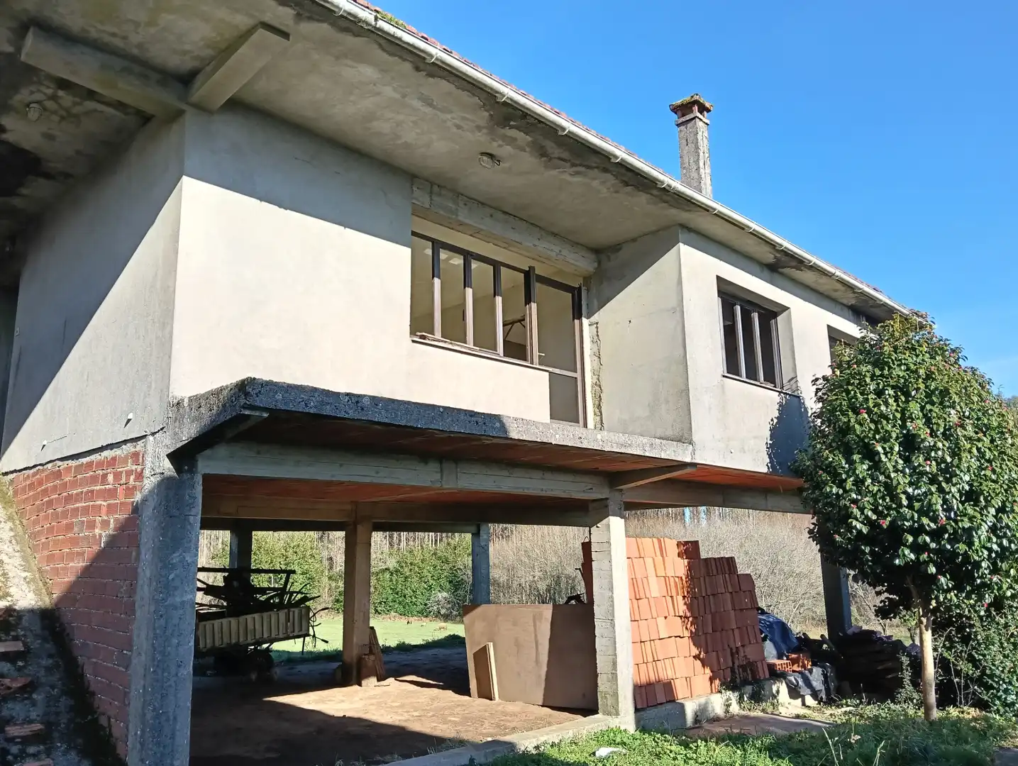 Vista exterior de Casa o chalet en venta en Curtis con Jardín privado y Trastero