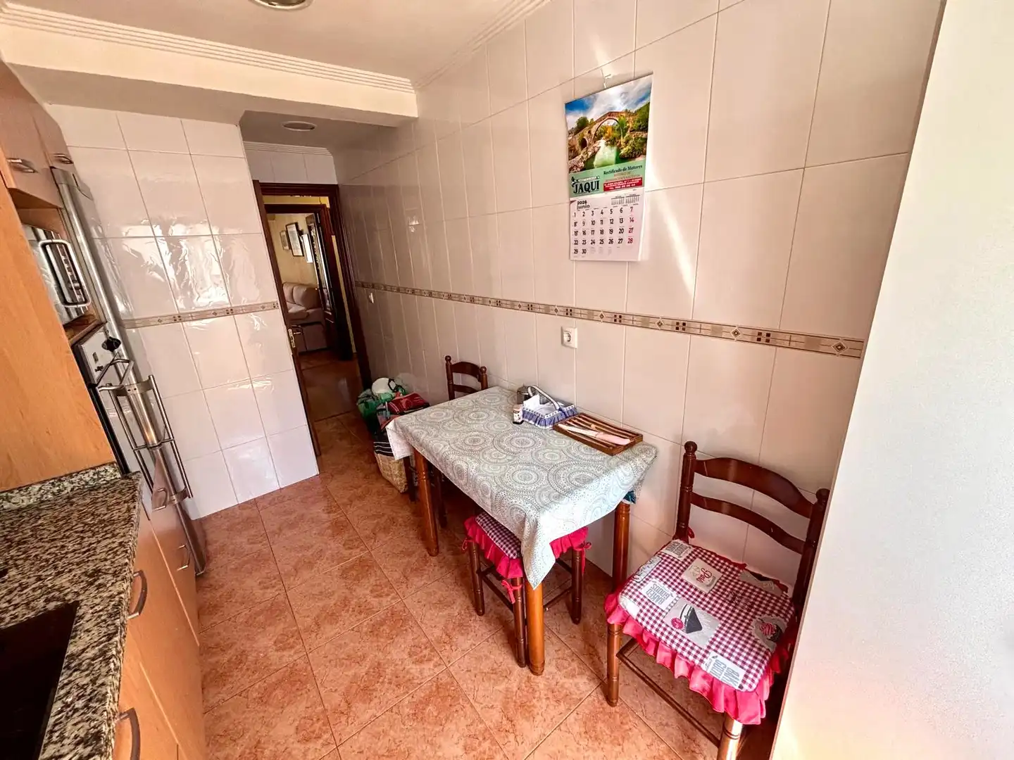 Kitchen of Flat for sale in Gijón   with Parquet flooring, Oven and Washing machine