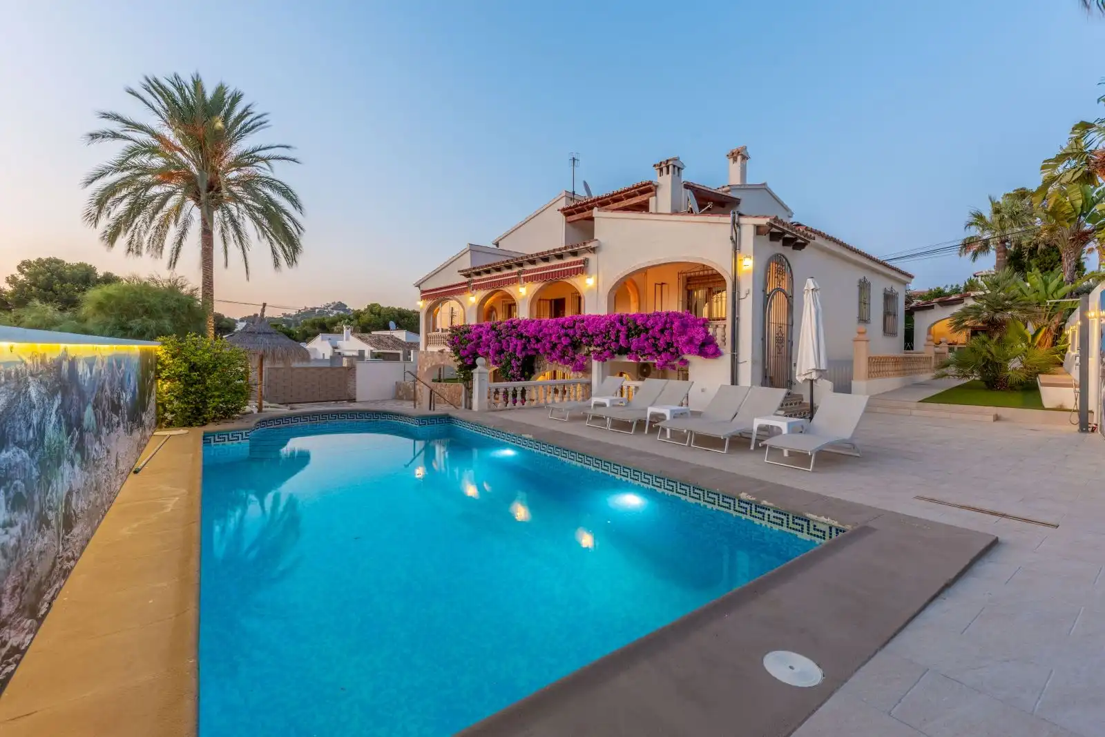 Piscina de Casa o chalet en venta en Moraira con Aire acondicionado, Calefacción y Terraza