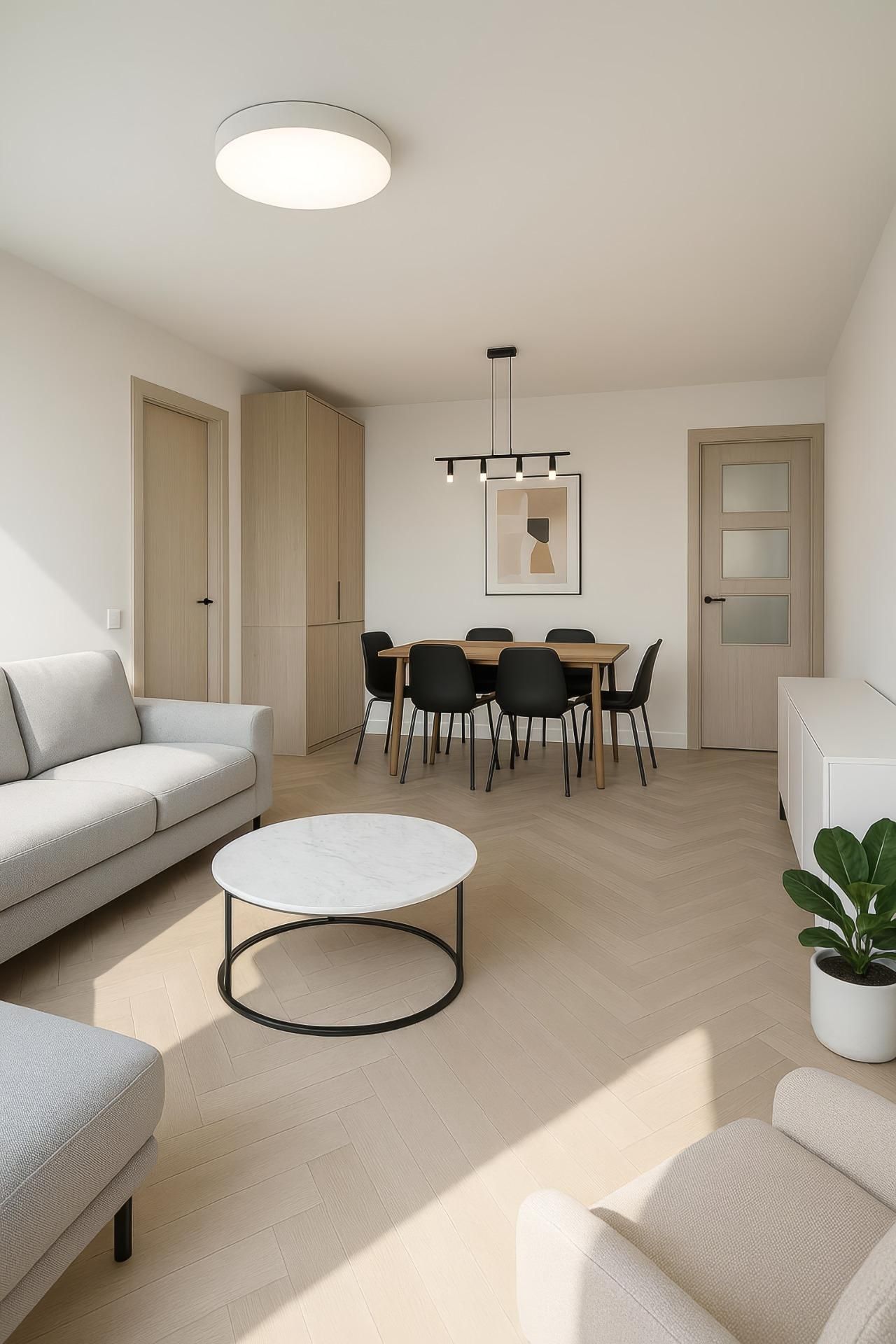 Living room of Flat for sale in  Sevilla Capital  with Air Conditioner, Heating and Terrace