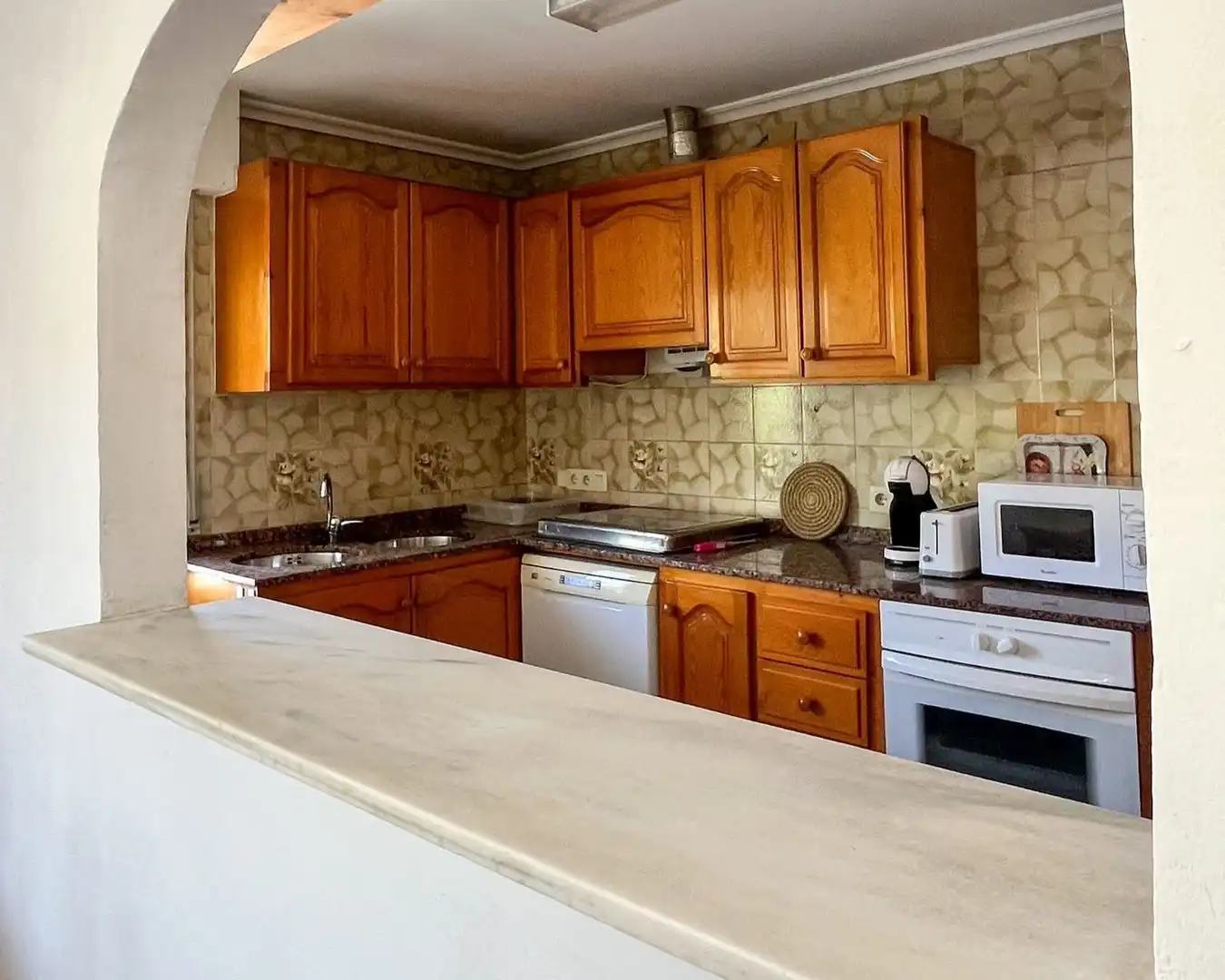 Cocina de Finca rústica de alquiler en Benissa con Amueblado y Piscina comunitaria