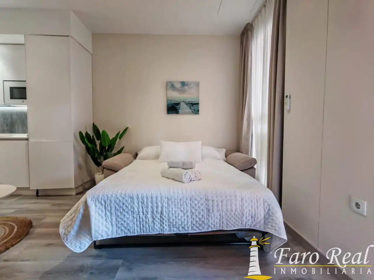 Schlafzimmer von Wohnung zur Miete in Sanlúcar de Barrameda mit Klimaanlage und Möbliert