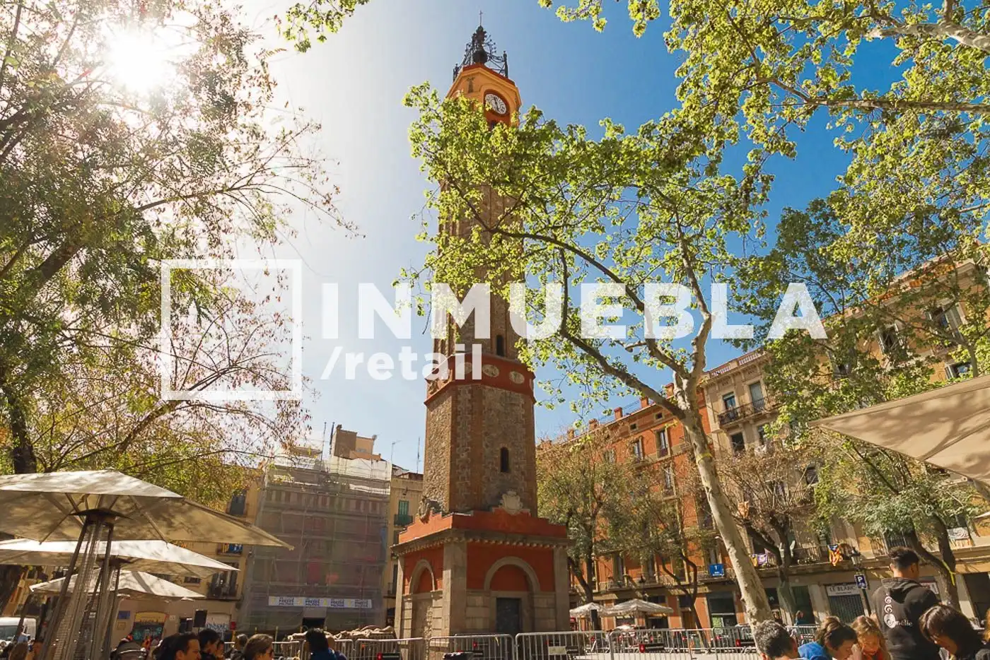 Vista exterior de Local de lloguer en Barcelona amb Aire condicionat i Alarma