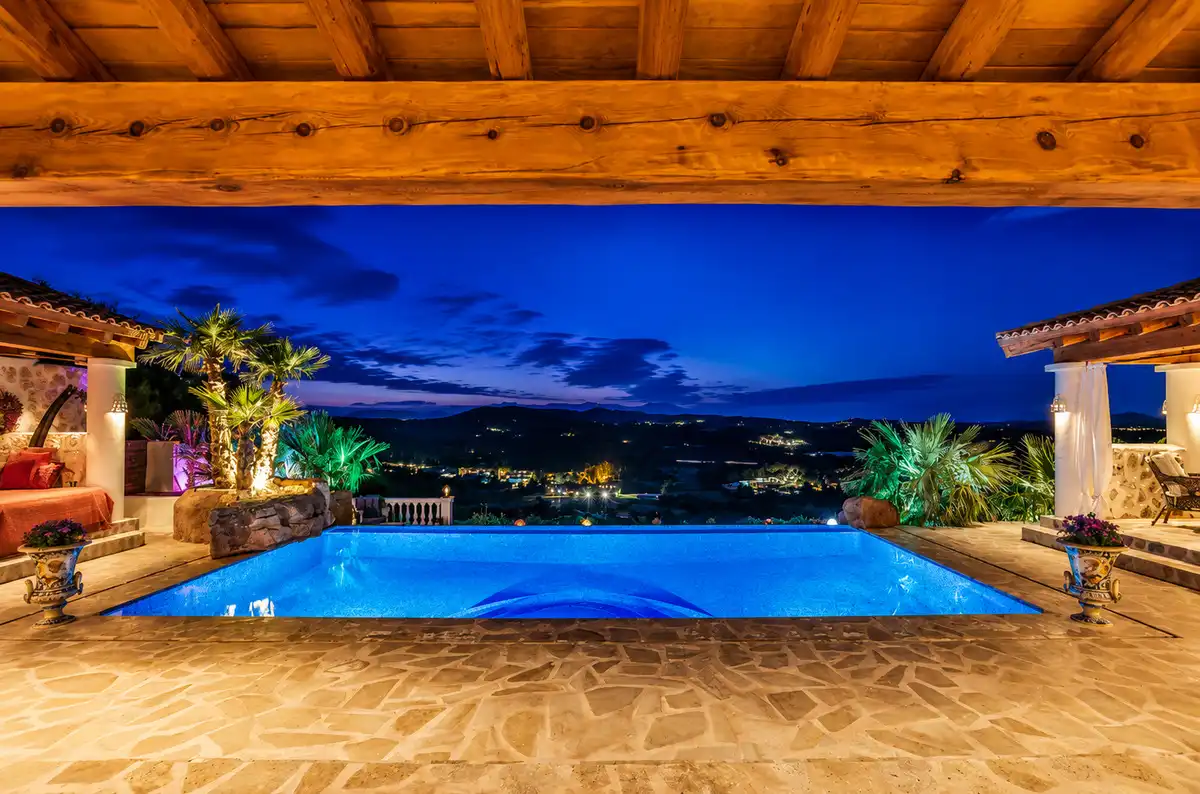 Terrace of Houses for rent in Santa Eulària des Riu  with Air Conditioner, Heating and Private garden