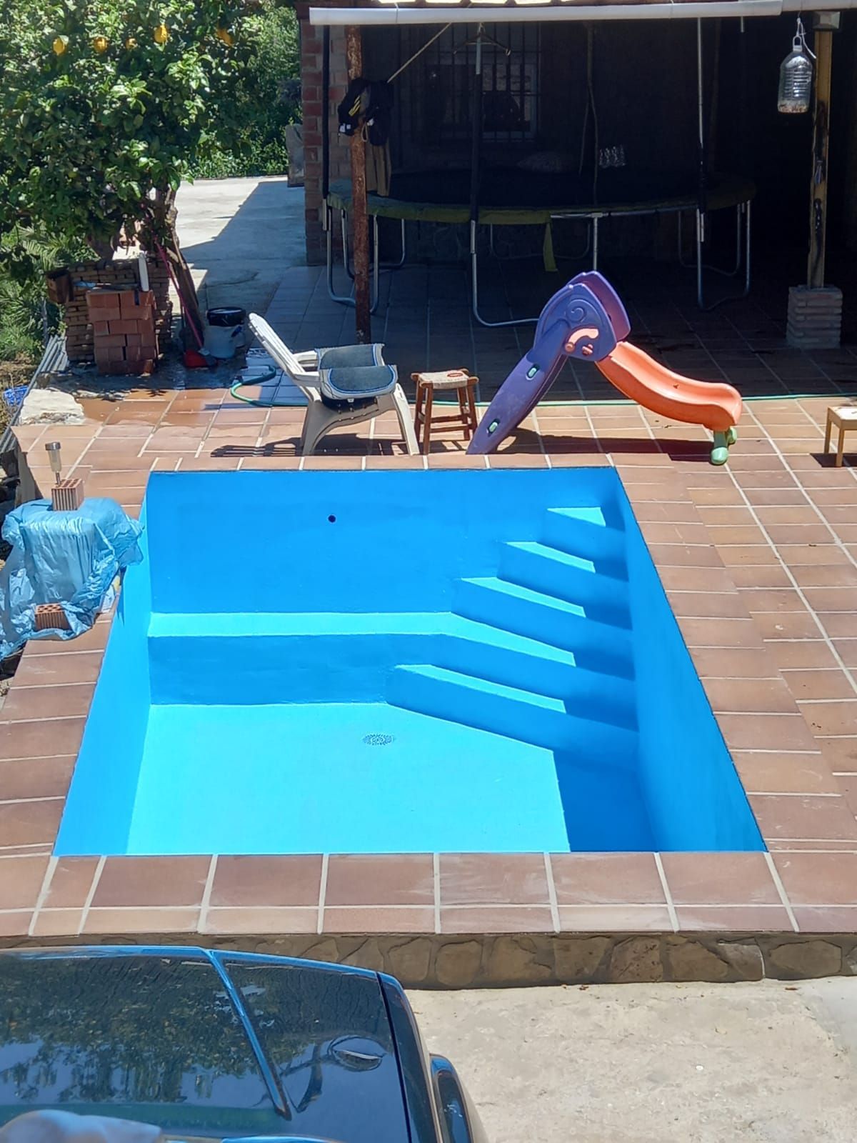 Swimming pool of Country house for sale in Los Barrios  with Heating, Private garden and Storage room