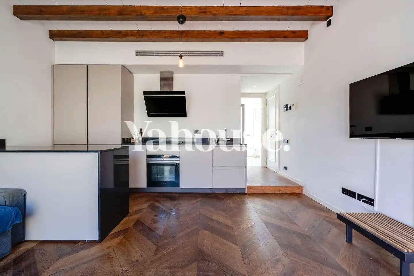 Kitchen of Flat for rent in Barcelona  with Air Conditioner, Heating and Parquet flooring