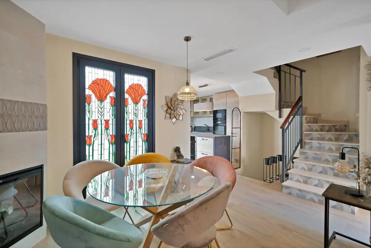 Comedor de Casa adosada en venta en Fuengirola con Aire acondicionado, Calefacción y Jardín privado