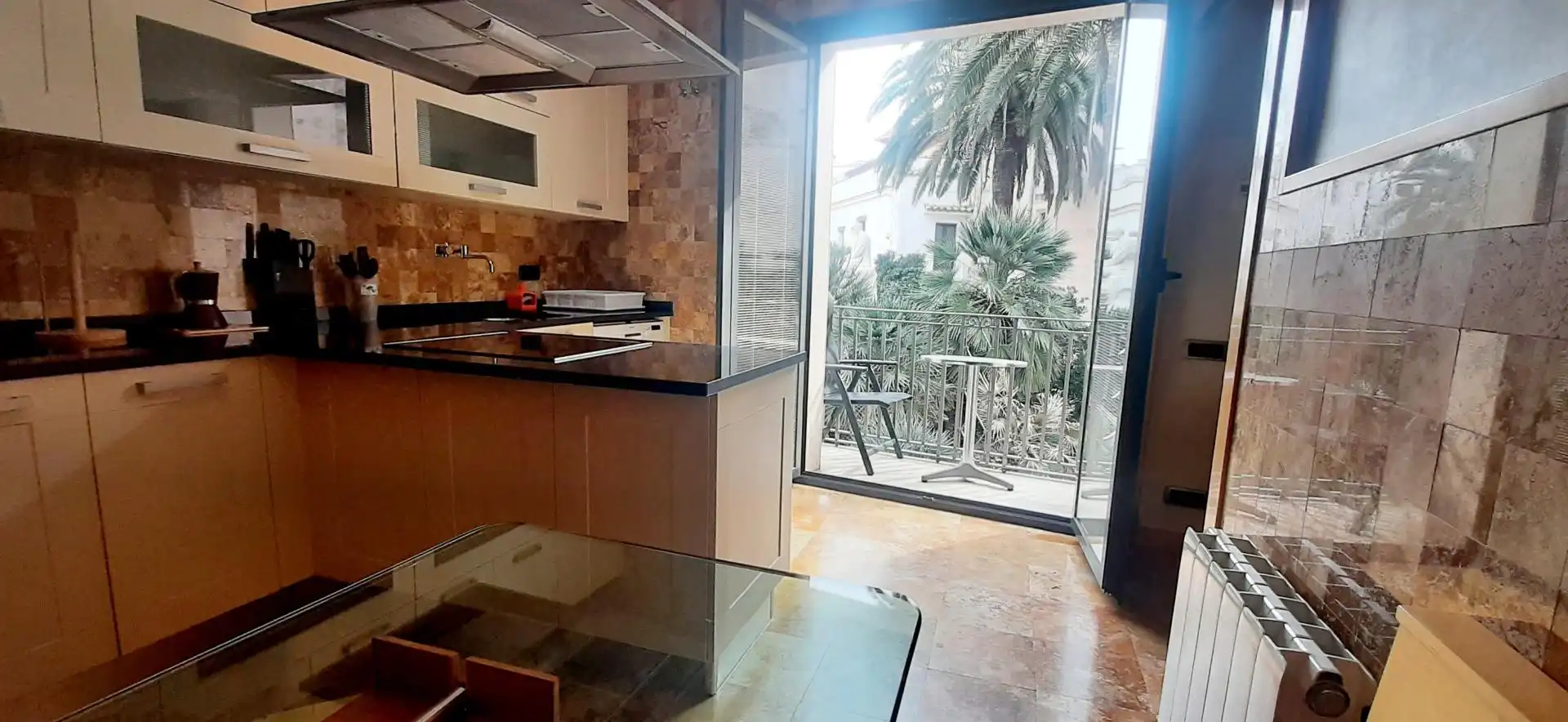 Kitchen of Flat for rent in Sitges  with Air Conditioner, Heating and Furnished