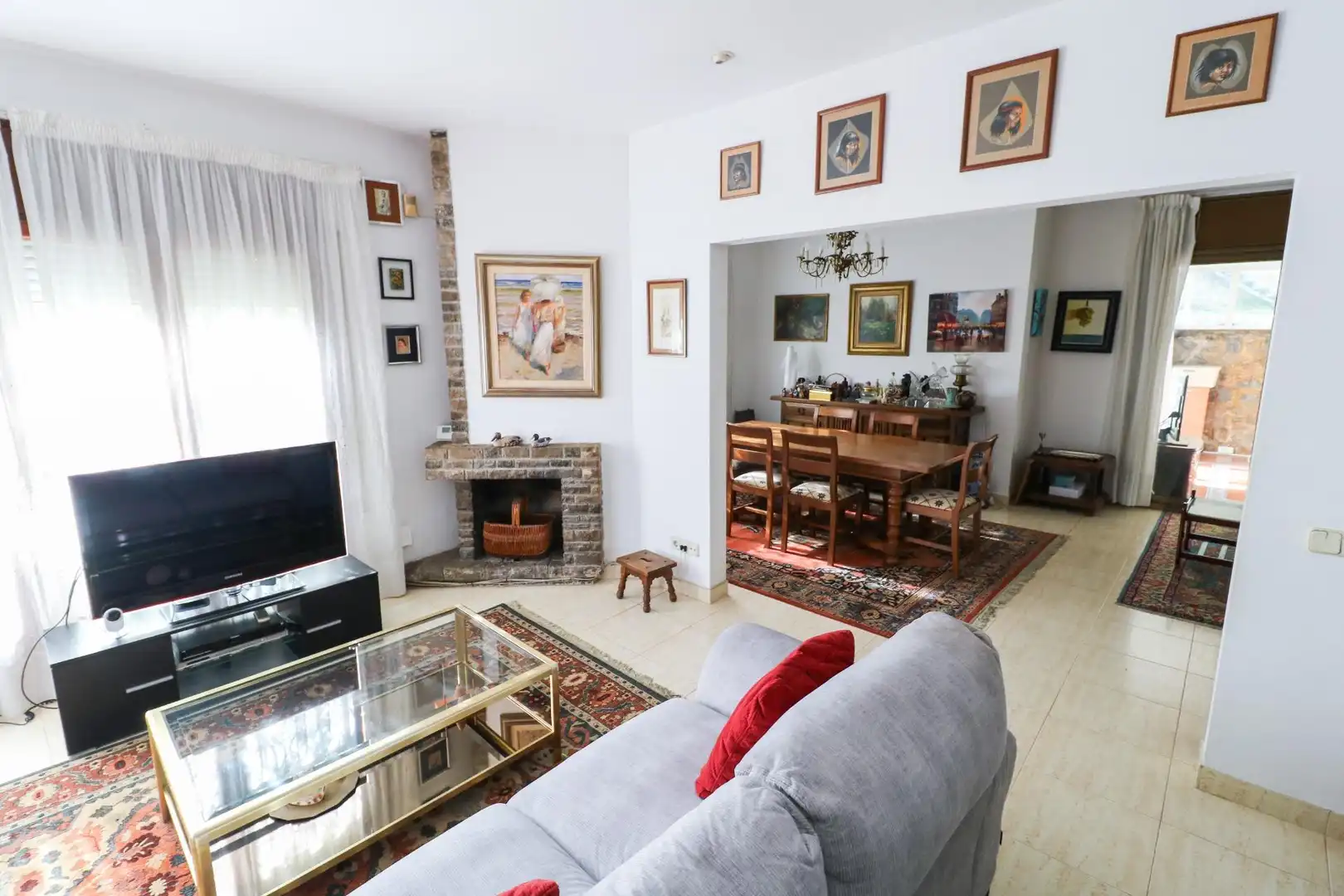 Sala d'estar de Casa o xalet en venda en Castelldefels amb Aire condicionat, Calefacció i Parquet