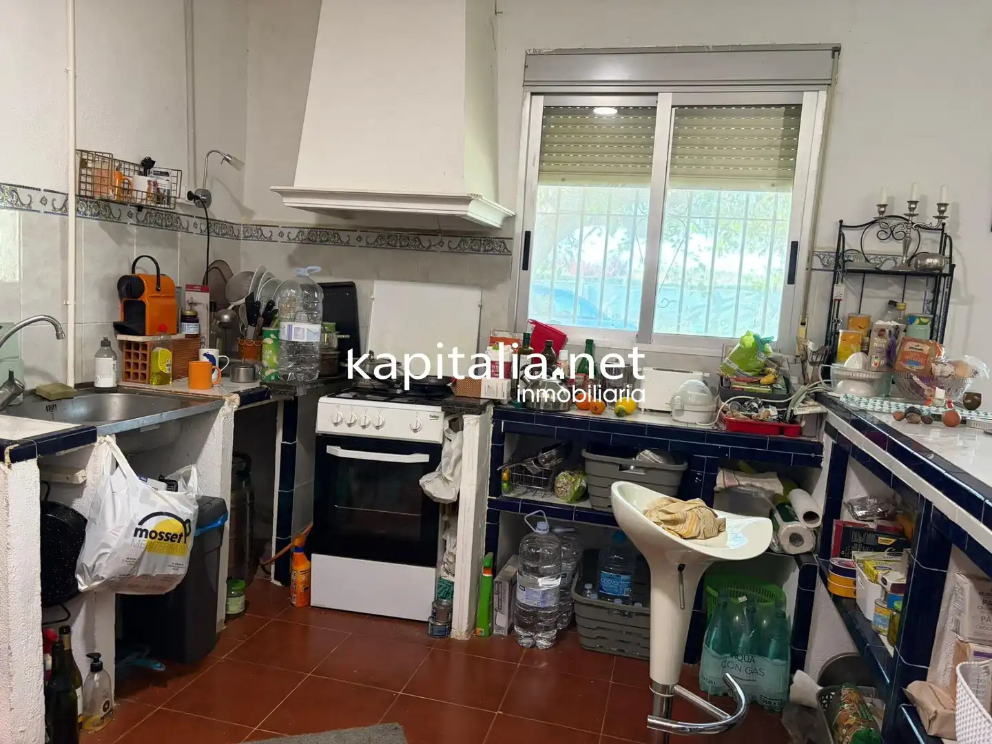 Cocina de Casa o chalet en venta en Barxeta con Jardín privado, Terraza y Piscina