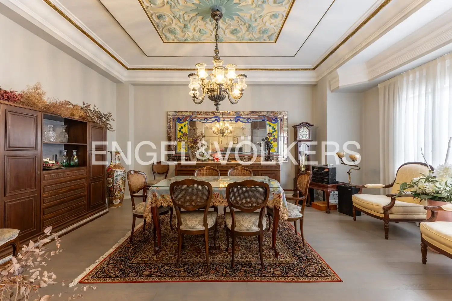 Esszimmer von Wohnung zur Miete in Valencia mit Heizung