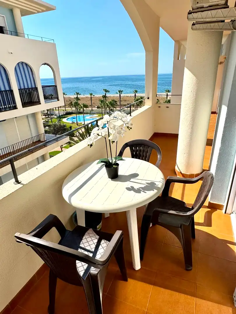 Terrace of Flat for rent in El Ejido  with Air Conditioner, Heating and Private garden