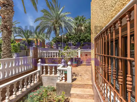 Garden of Houses for sale in Roquetas de Mar  with Air Conditioner, Heating and Private garden