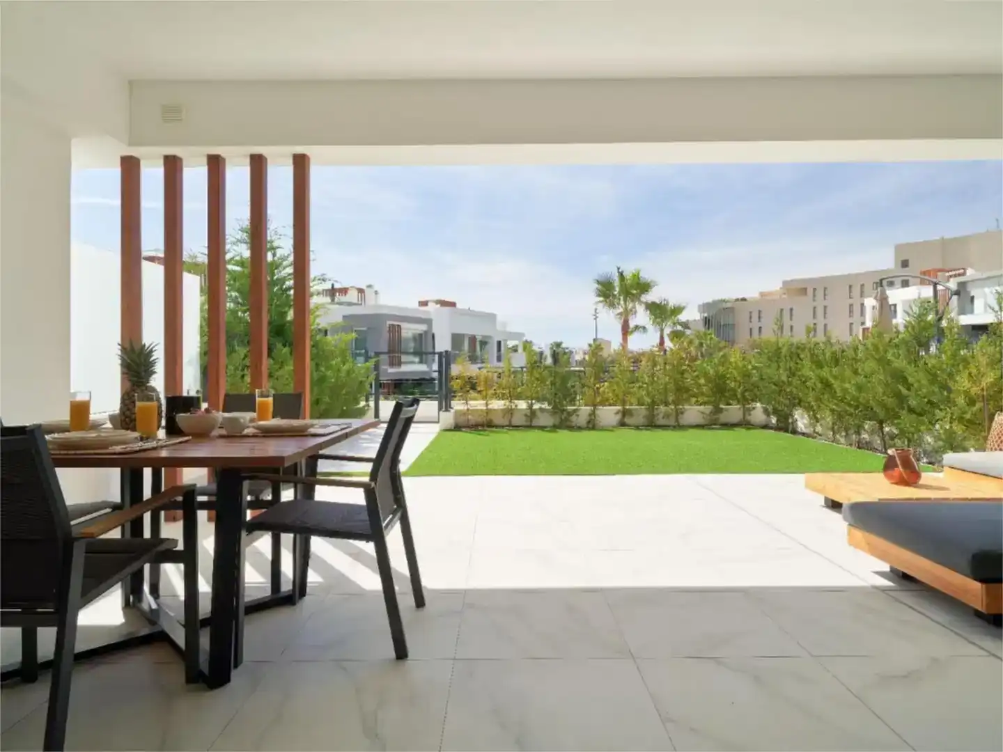 Terrace of Flat for rent in Estepona  with Air Conditioner, Swimming Pool and Balcony