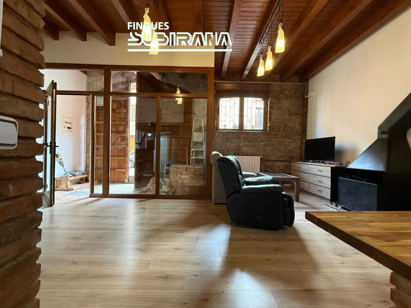 Living room of Houses for sale in Sant Martí Sesgueioles  with Heating