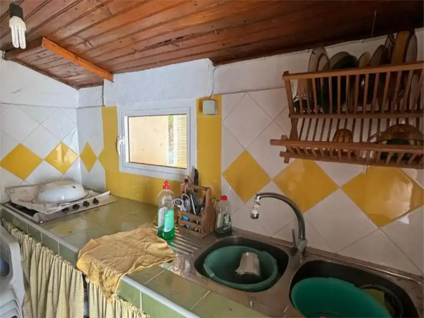 Cuina de Finca rústica en venda en Madroñera amb Jardí privat, Piscina i Moblat