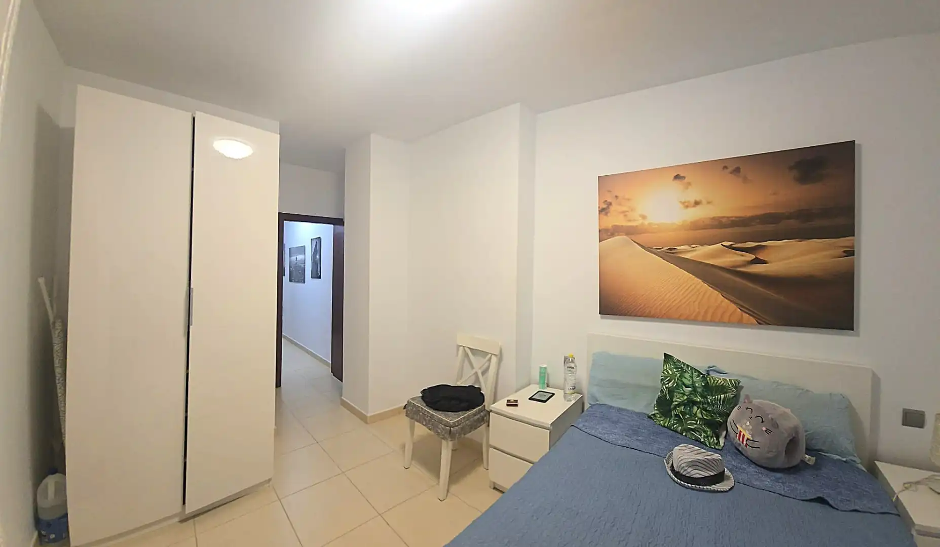 Dormitori de Apartament de lloguer en Las Palmas de Gran Canaria amb Moblat, Forn i Rentadora