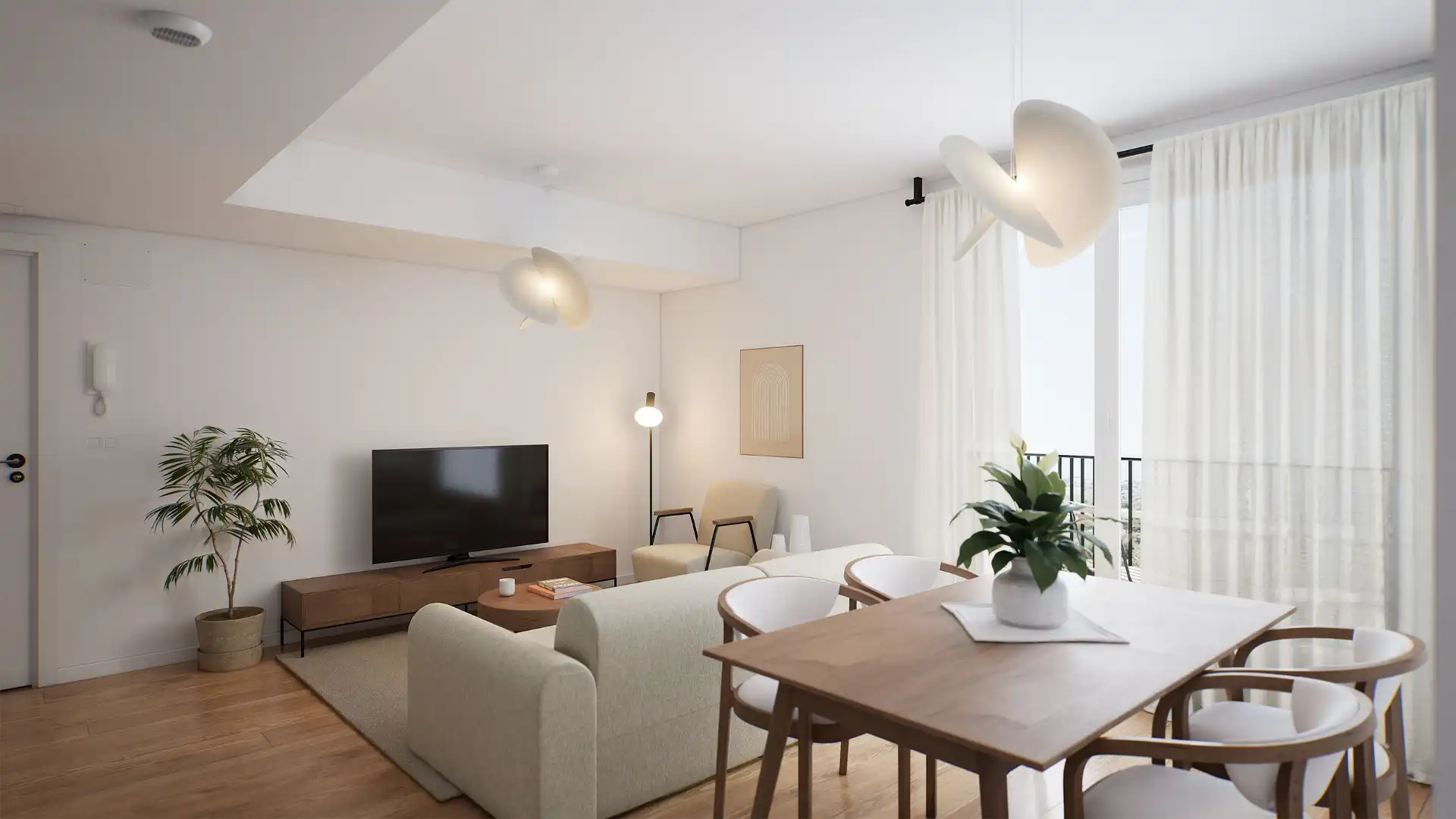 Living room of Flat for rent in Madrid  with Heating, Terrace and Storage room