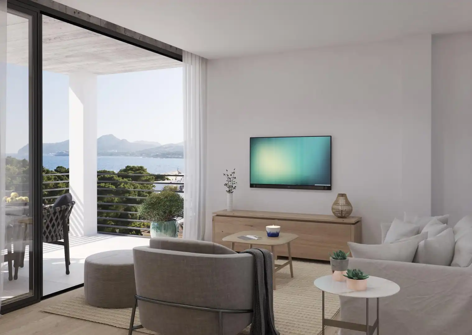 Sala d'estar de Apartament en venda en Capdepera amb Aire condicionat, Calefacció i Traster