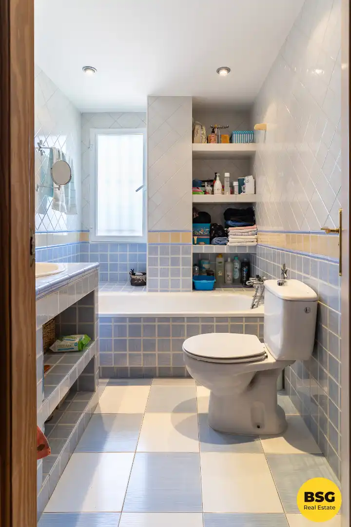 Baño de Casa o chalet en venta en Rivas-Vaciamadrid con Aire acondicionado, Amueblado y Piscina comunitaria