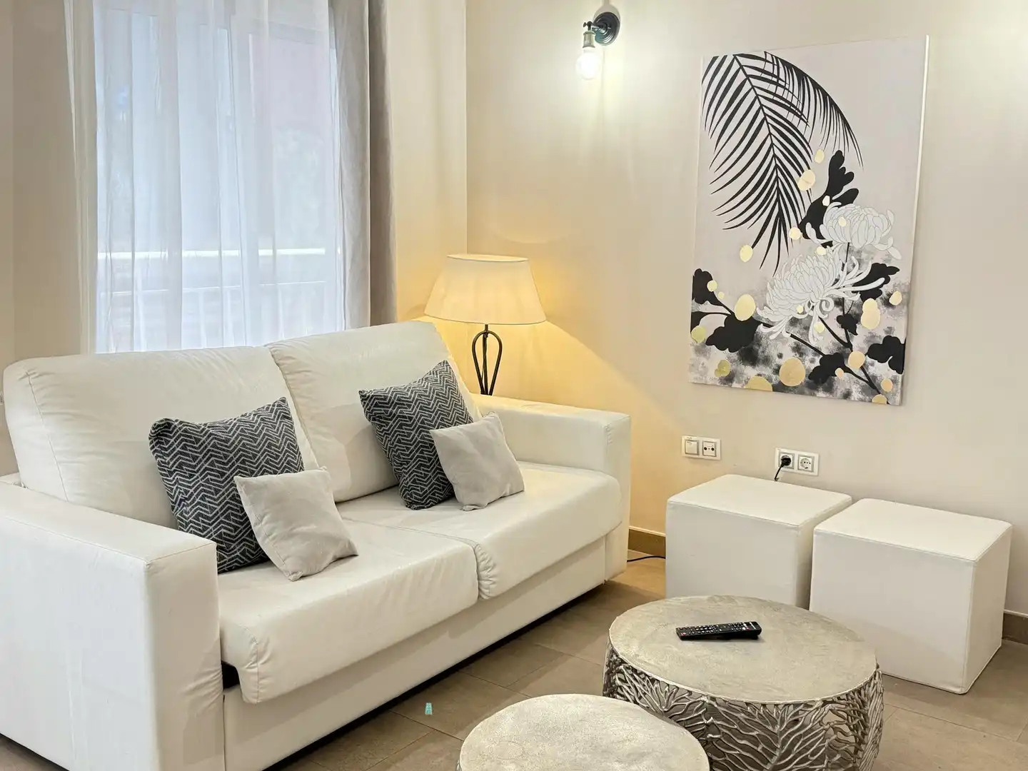 Sala de estar de Piso de alquiler en Valencia con Aire acondicionado, Calefacción y Amueblado