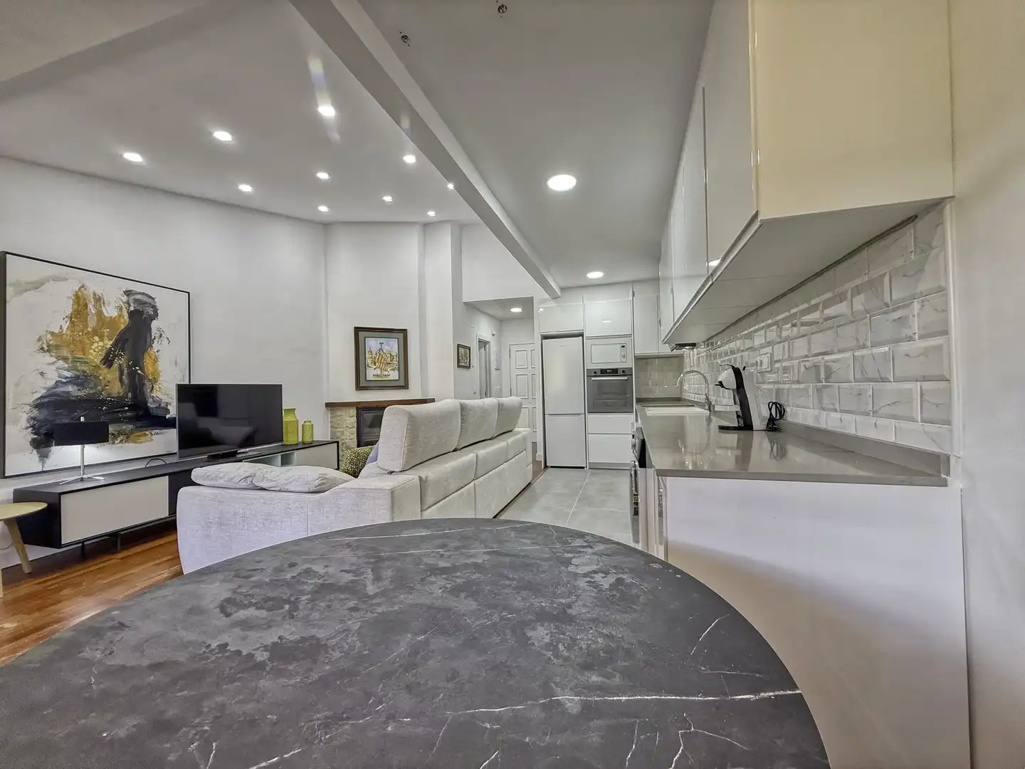 Cocina de Dúplex en venta en Alcalá de la Selva con Calefacción y Terraza
