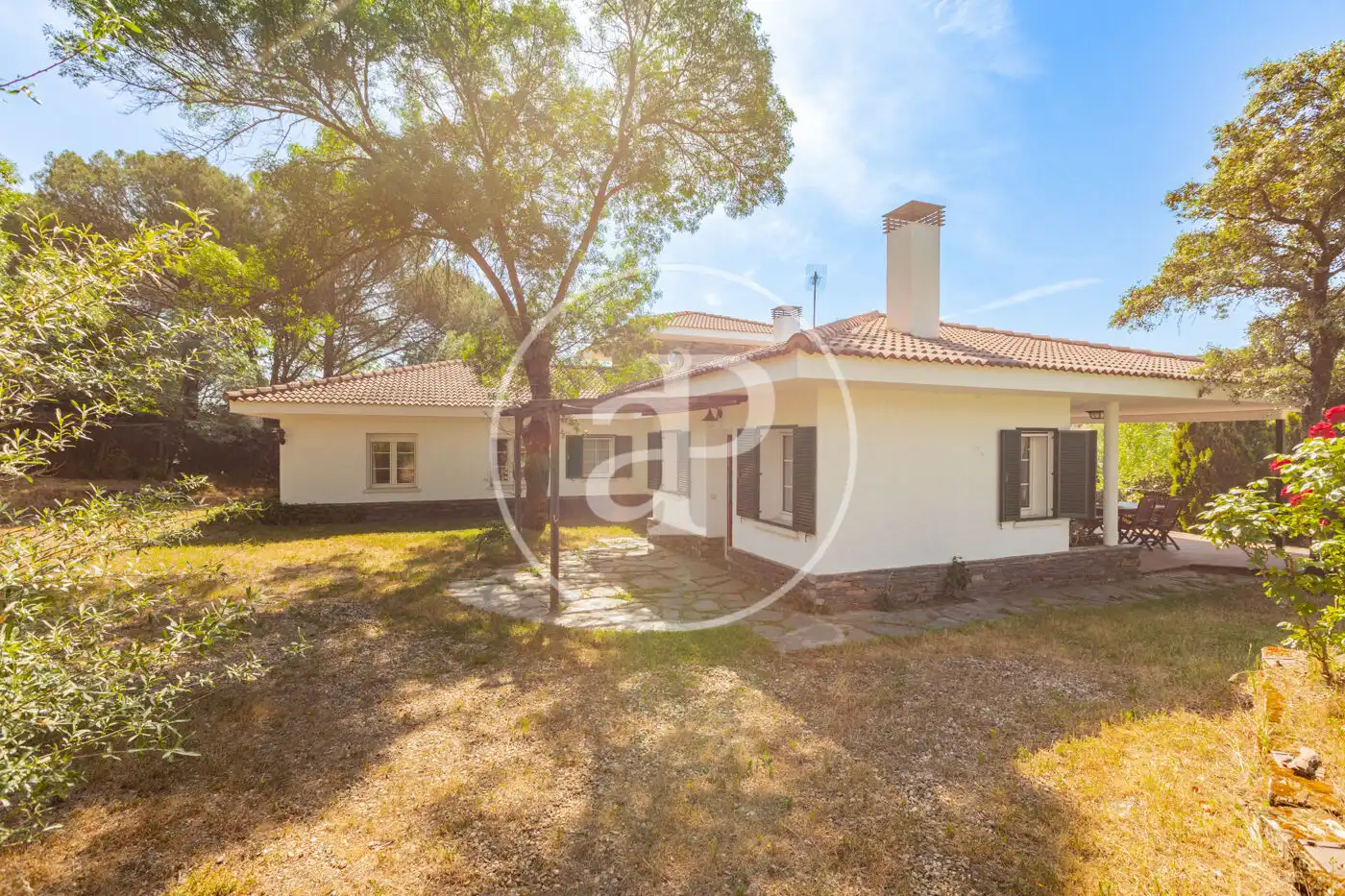 Vista exterior de Casa o xalet en venda en Torrelodones amb Calefacció, Jardí privat i Traster
