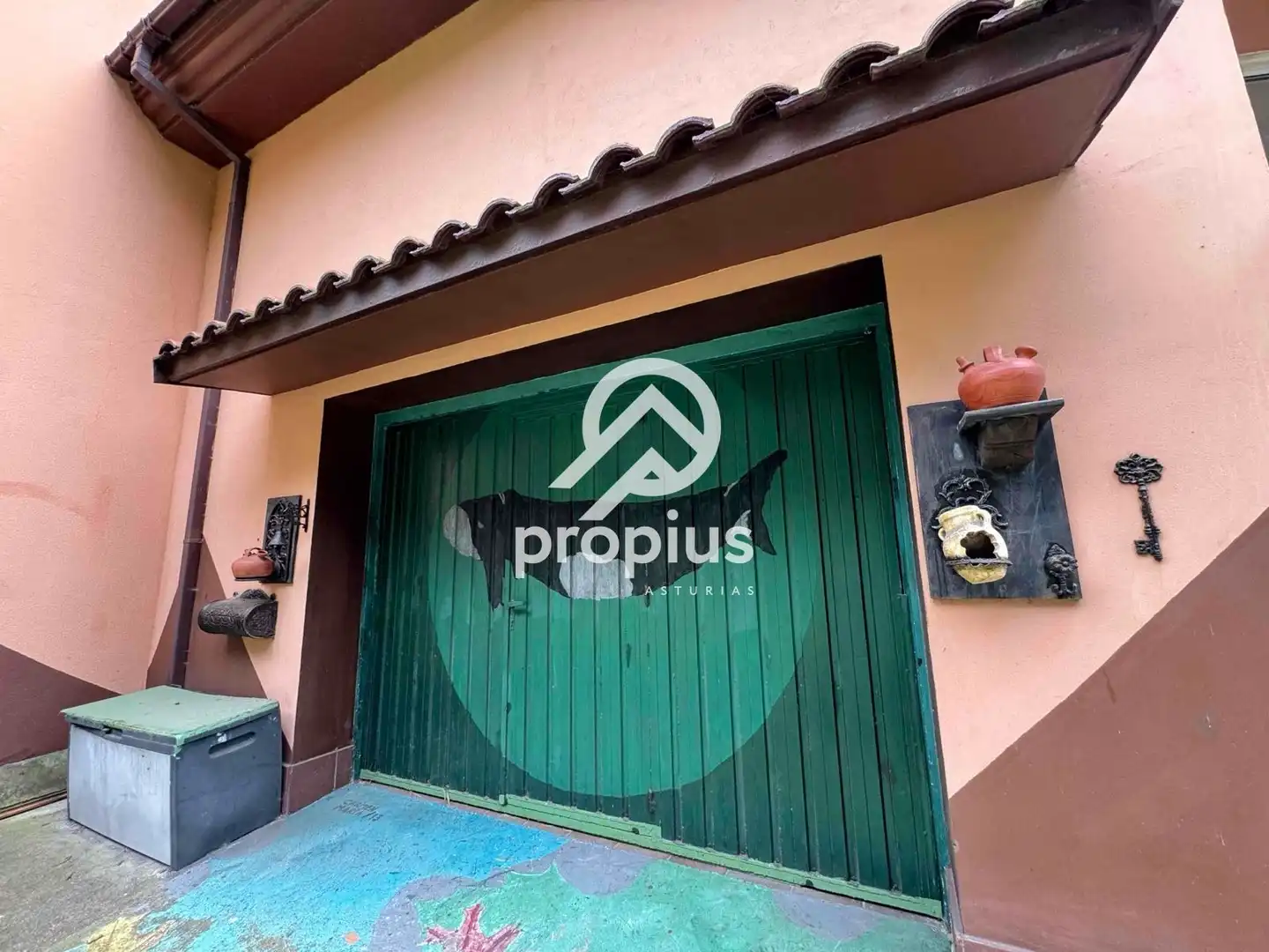 Exterior view of Houses for sale in Avilés  with Heating, Private garden and Parquet flooring