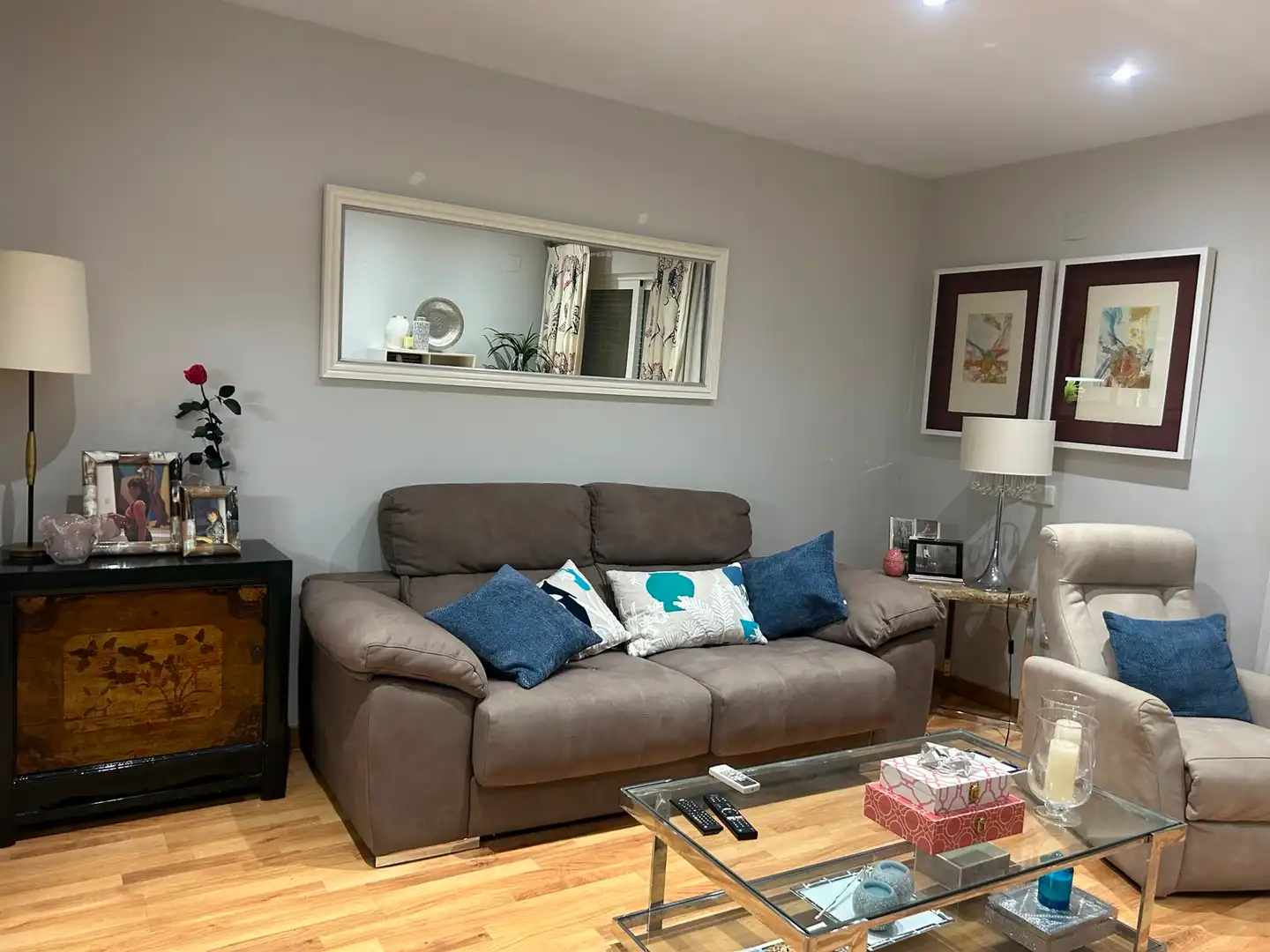 Sala de estar de Piso en venta en Valencia con Aire acondicionado, Amueblado y Balcón