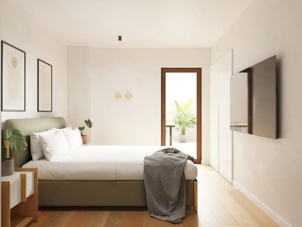 Dormitori de Apartament en venda en Sóller amb Aire condicionat i Terrassa