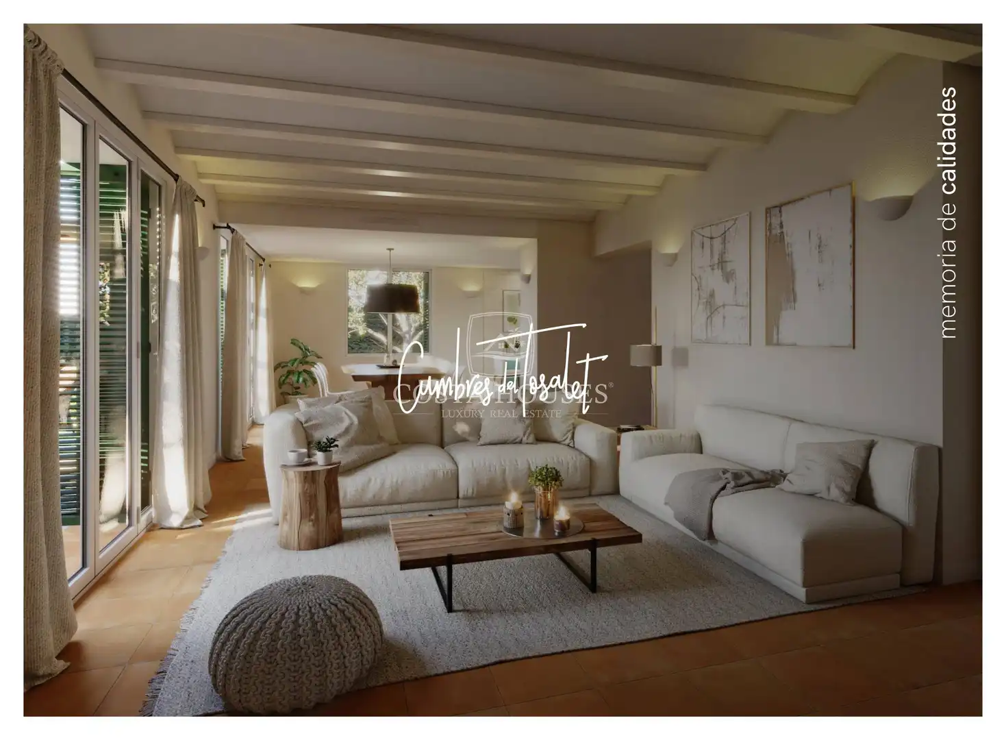 Sala d'estar de Casa adosada en venda en Jávea / Xàbia amb Aire condicionat, Jardí privat i Terrassa