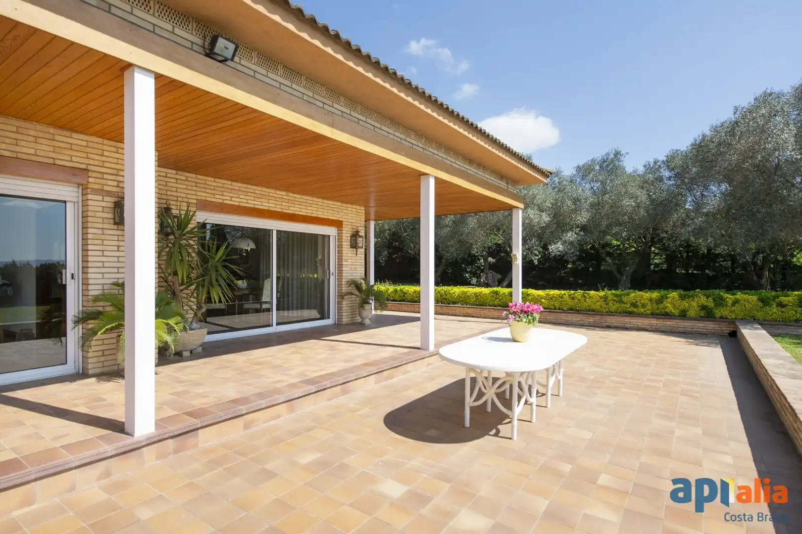 Terraza de Finca rústica en venta en Cornellà del Terri con Aire acondicionado, Calefacción y Terraza