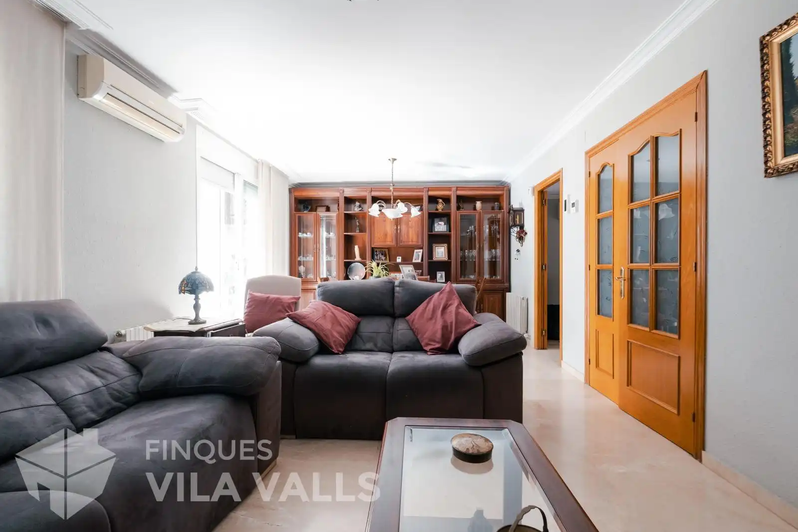 Sala d'estar de Casa adosada en venda en Caldes de Montbui amb Aire condicionat, Calefacció i Jardí privat