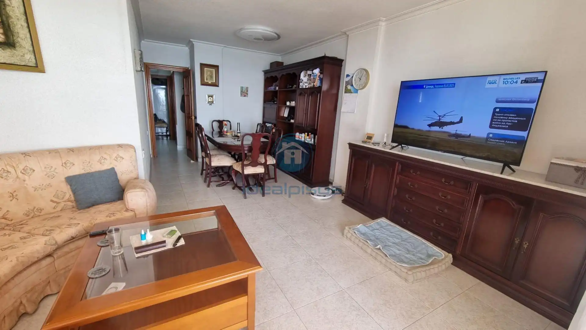 Sala d'estar de Pis en venda en Alicante / Alacant amb Aire condicionat, Terrassa i Balcó