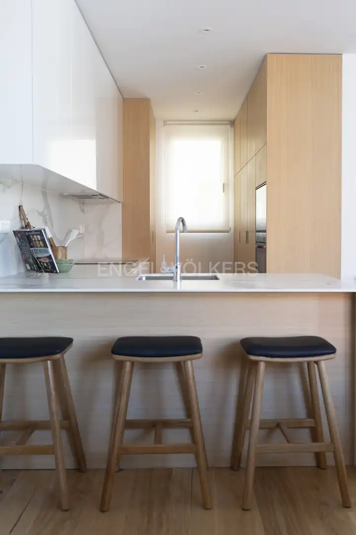 Küche von Wohnung zur Miete in Madrid mit Klimaanlage, Heizung und Möbliert