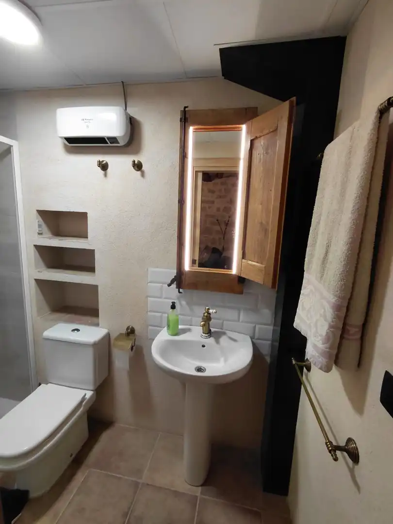 Bathroom of Houses for rent in Mazaleón  with Air Conditioner, Heating and Furnished
