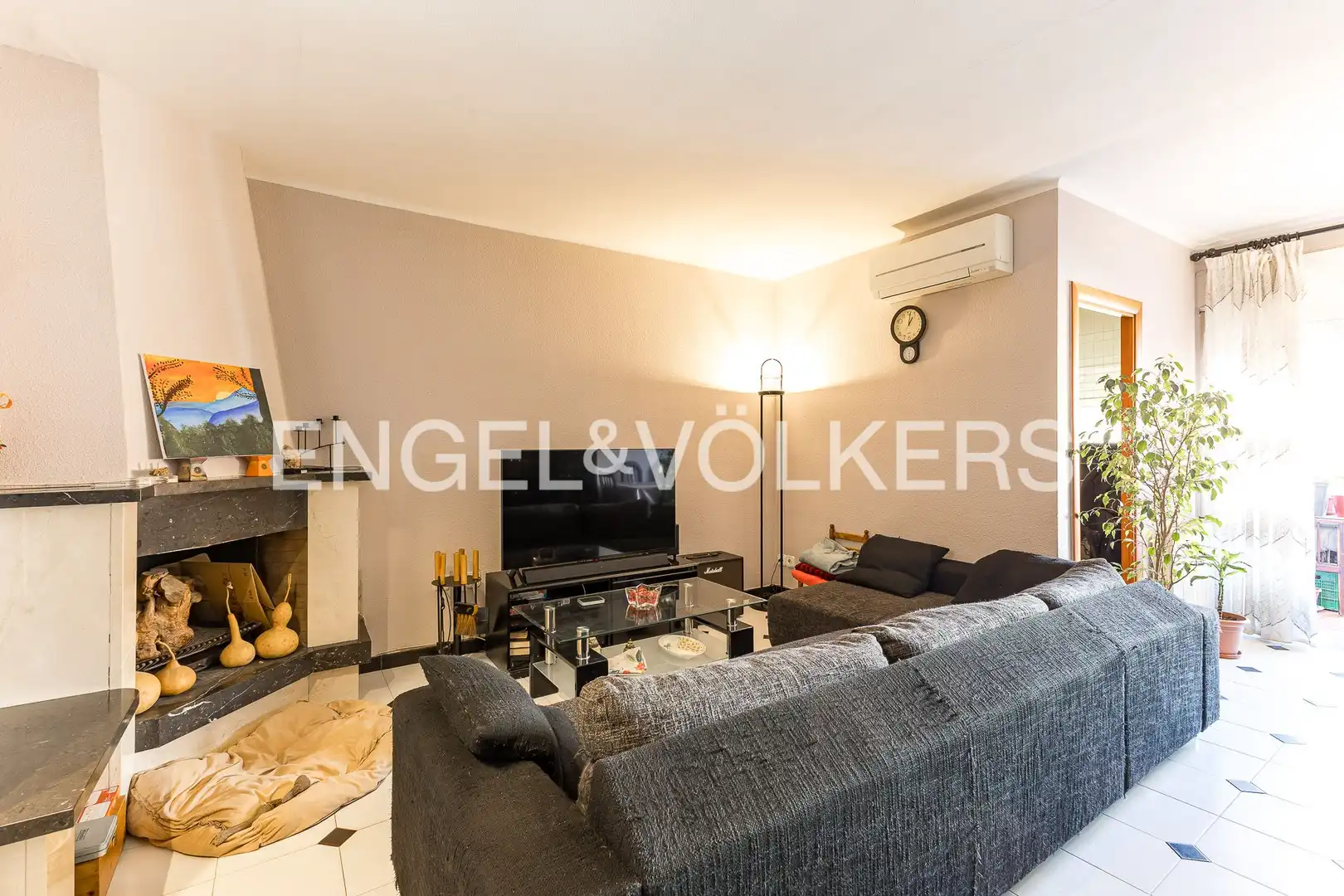 Sala de estar de Piso en venta en Caldes de Montbui con Aire acondicionado, Calefacción y Terraza