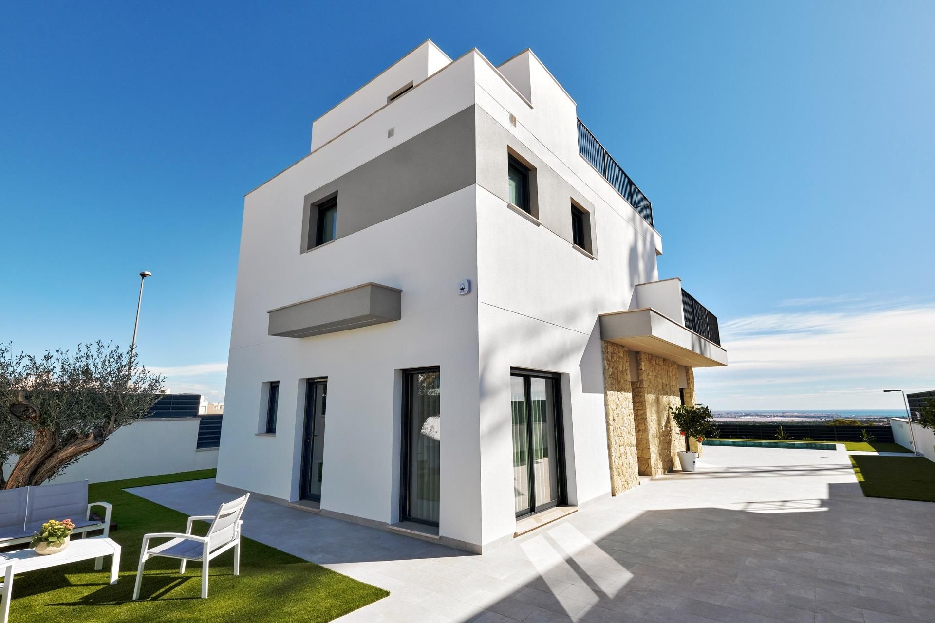 Exterior view of House or chalet for sale in San Miguel de Salinas  with Air Conditioner, Heating and Private garden