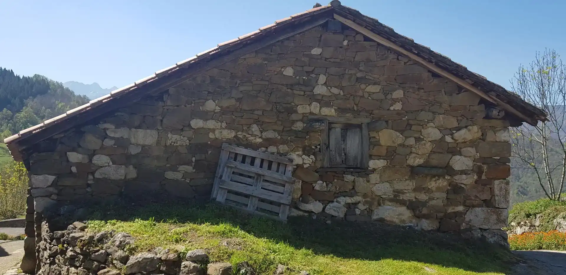 Vista exterior de Planta baixa en venda en Quirós