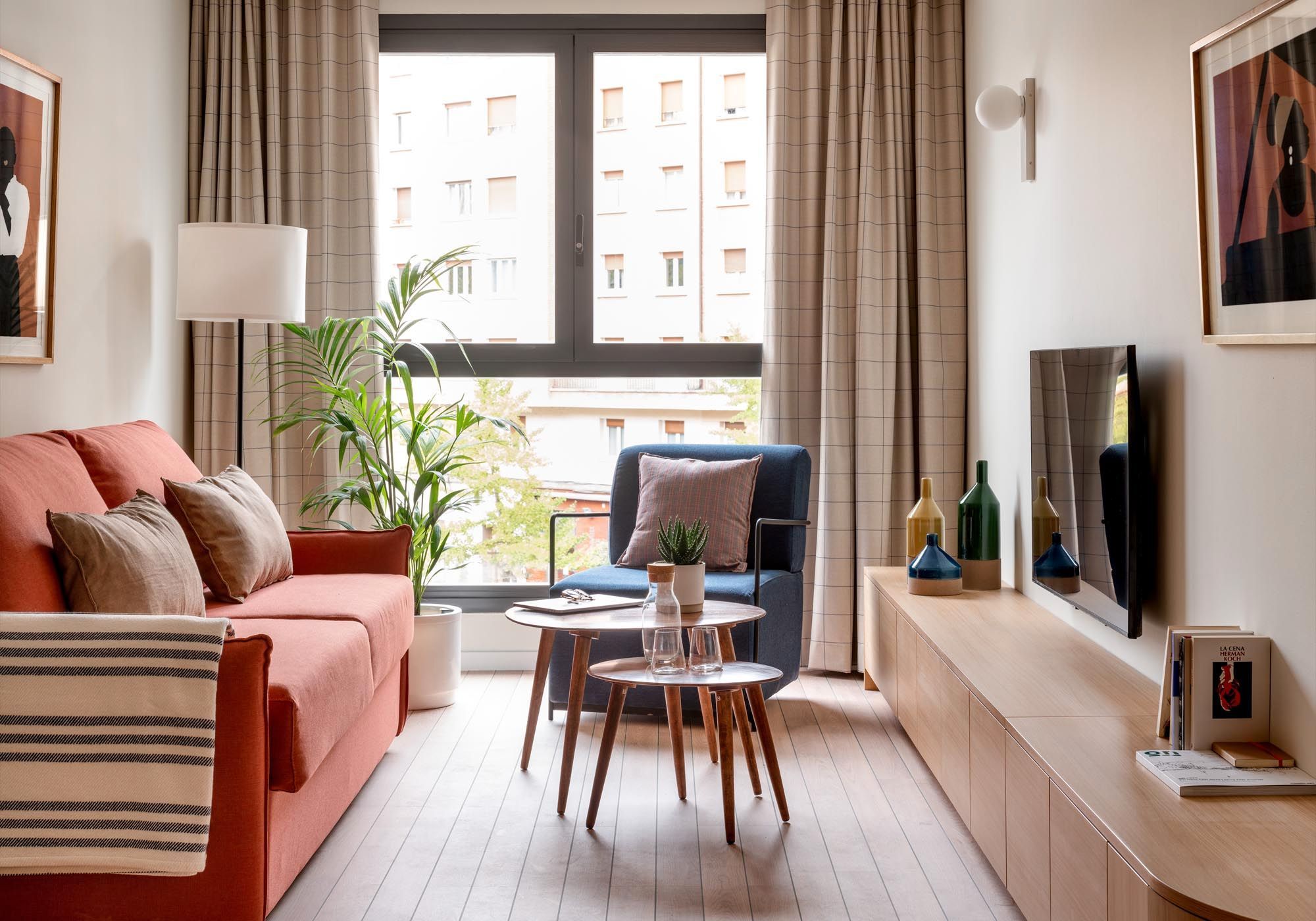 Living room of Apartment to rent in Vitoria - Gasteiz  with Air Conditioner, Heating and Parquet flooring