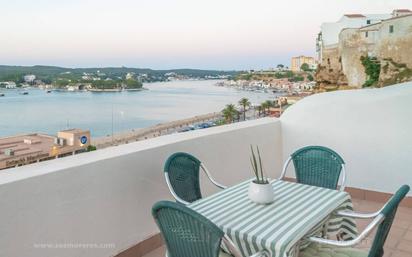 Terrace of Apartment for sale in Maó  with Parquet flooring, Terrace and Furnished