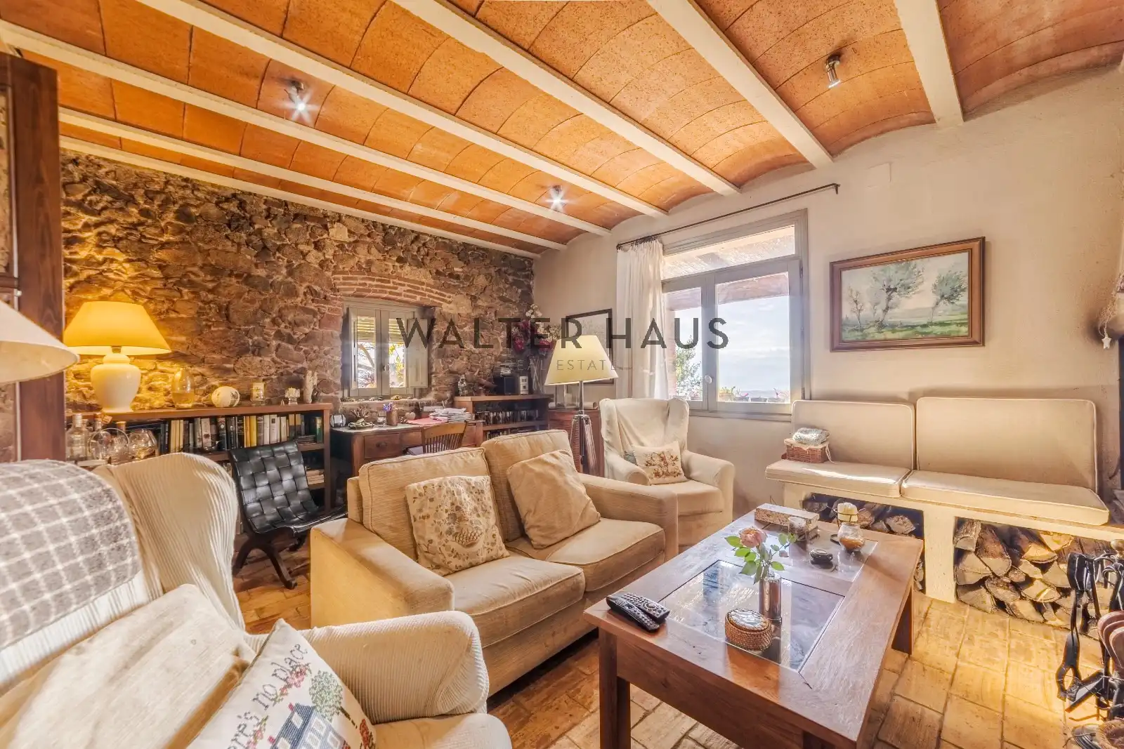 Living room of Houses for sale in Lloret de Mar  with Air Conditioner, Heating and Private garden